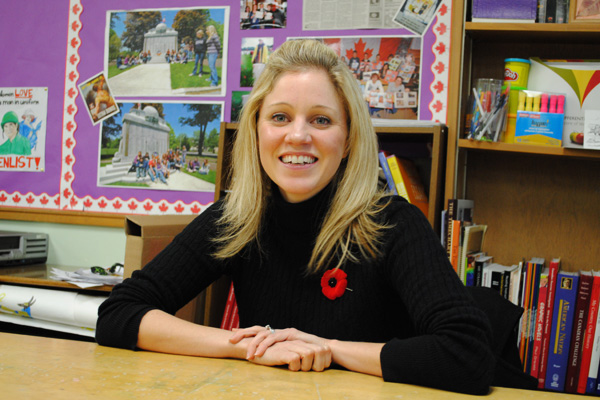 Lindsay Hall, recipient of the 2009 Governor General's Award for Excellence in Teaching Canadian History